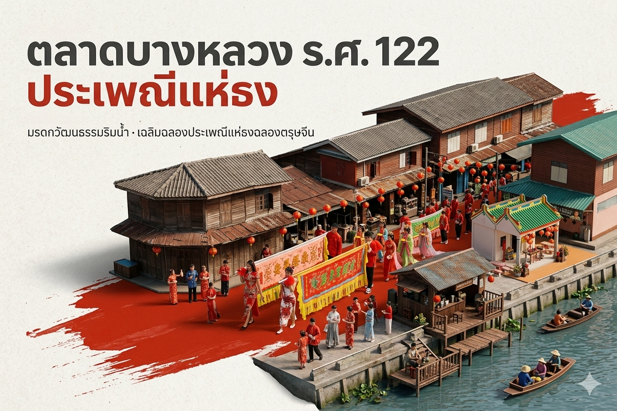 ประเพณีแห่ธงฉลองเทศกาลตรุษจีน
